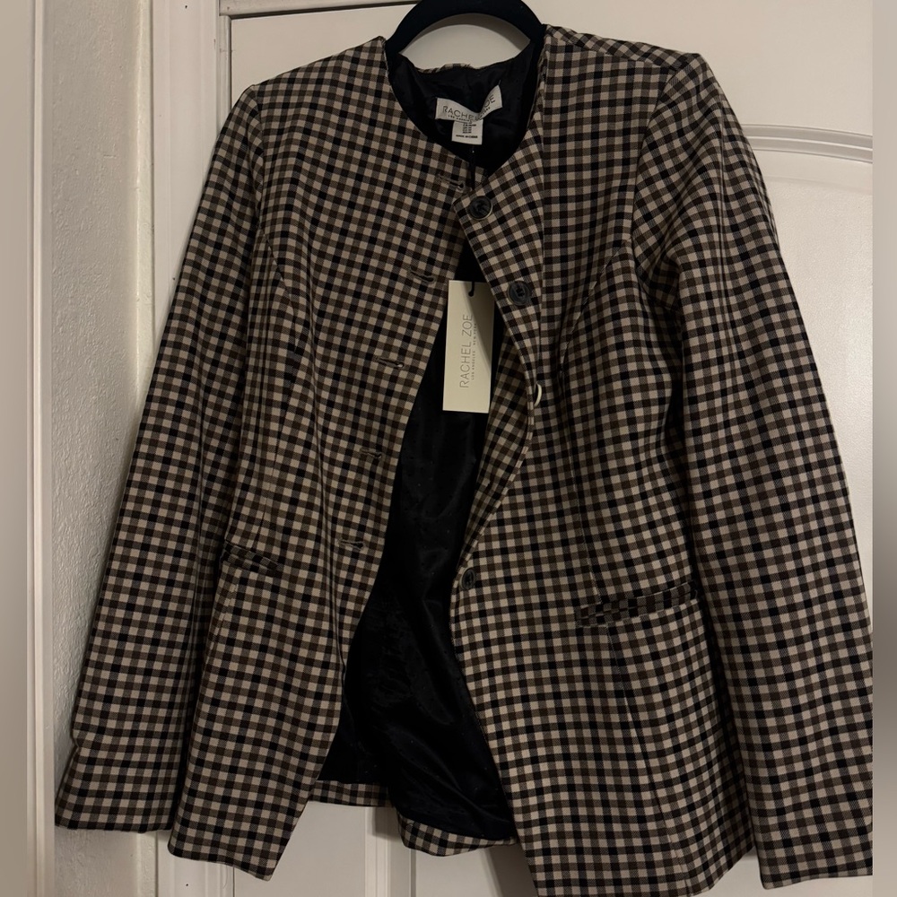 Rachel Zoe Checkered Blazer